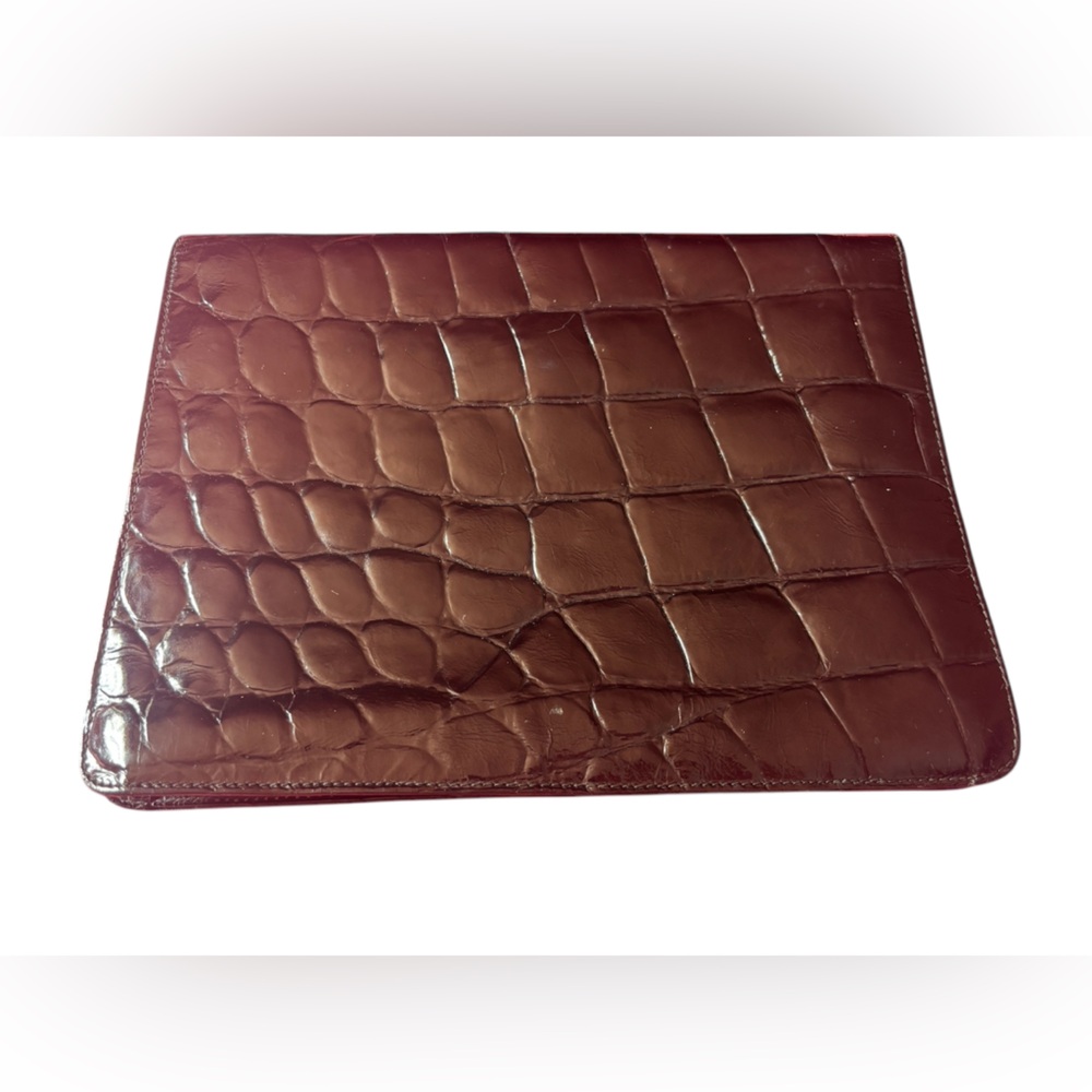 Furla Croc Embossed Clutch - Picture 2 of 11